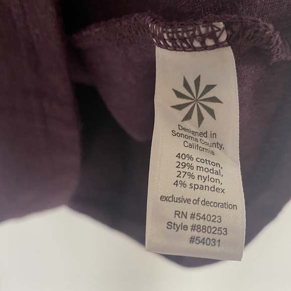 Athleta Golf Dress Women's S Small Purple Active‎ Knit Ponte Zipper Pocket Dress - Picture 5 of 12